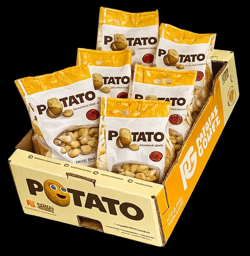 Caja Potato Blanca bolsa de 2 kg.