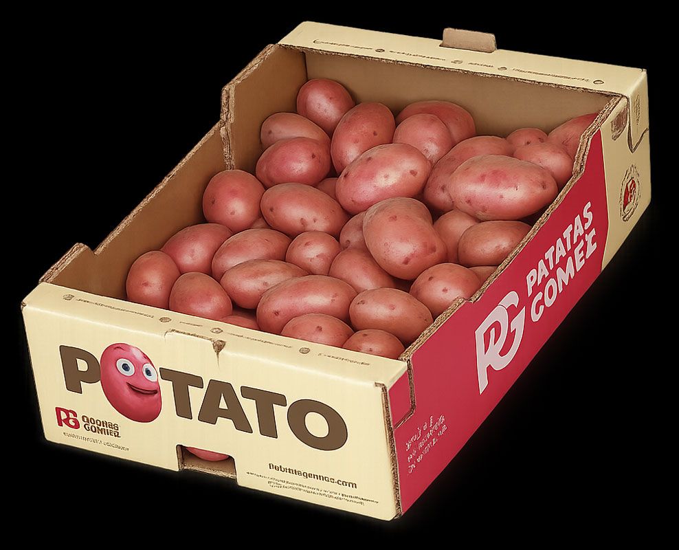 Caja Potato Granel Roja