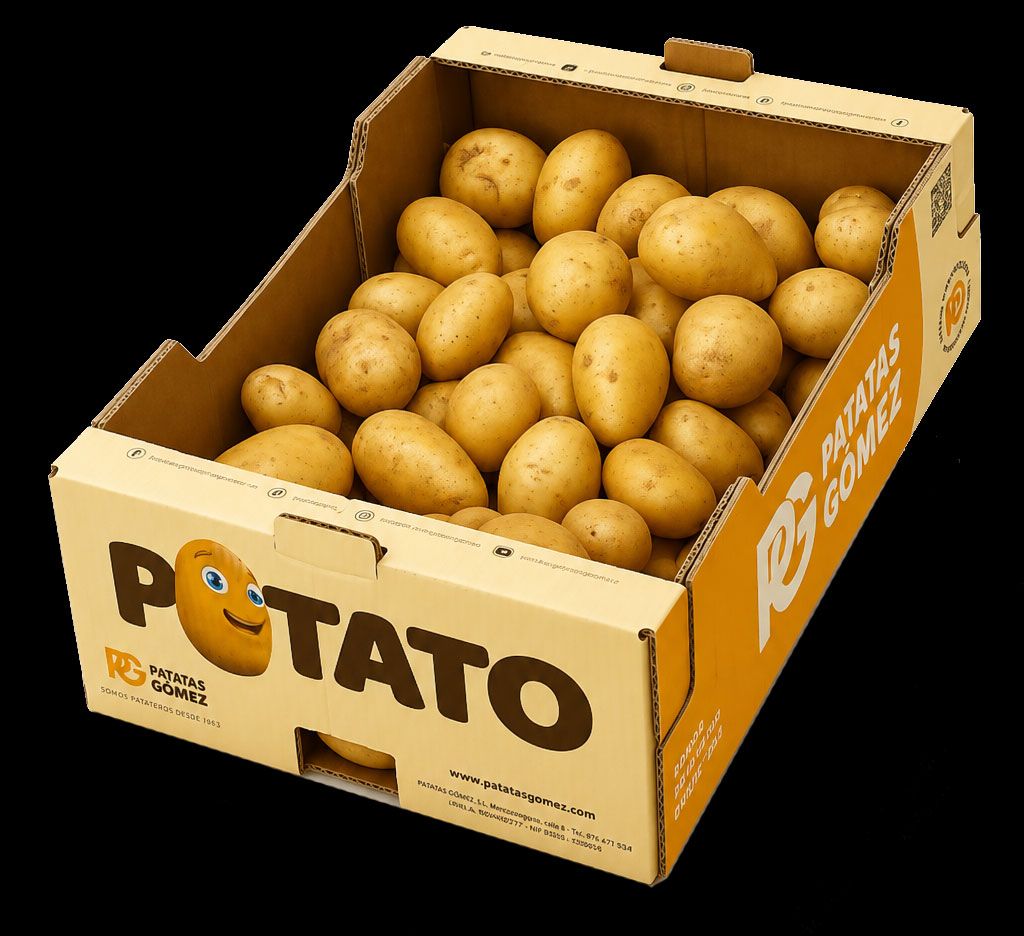 Caja Potato Granel blanca