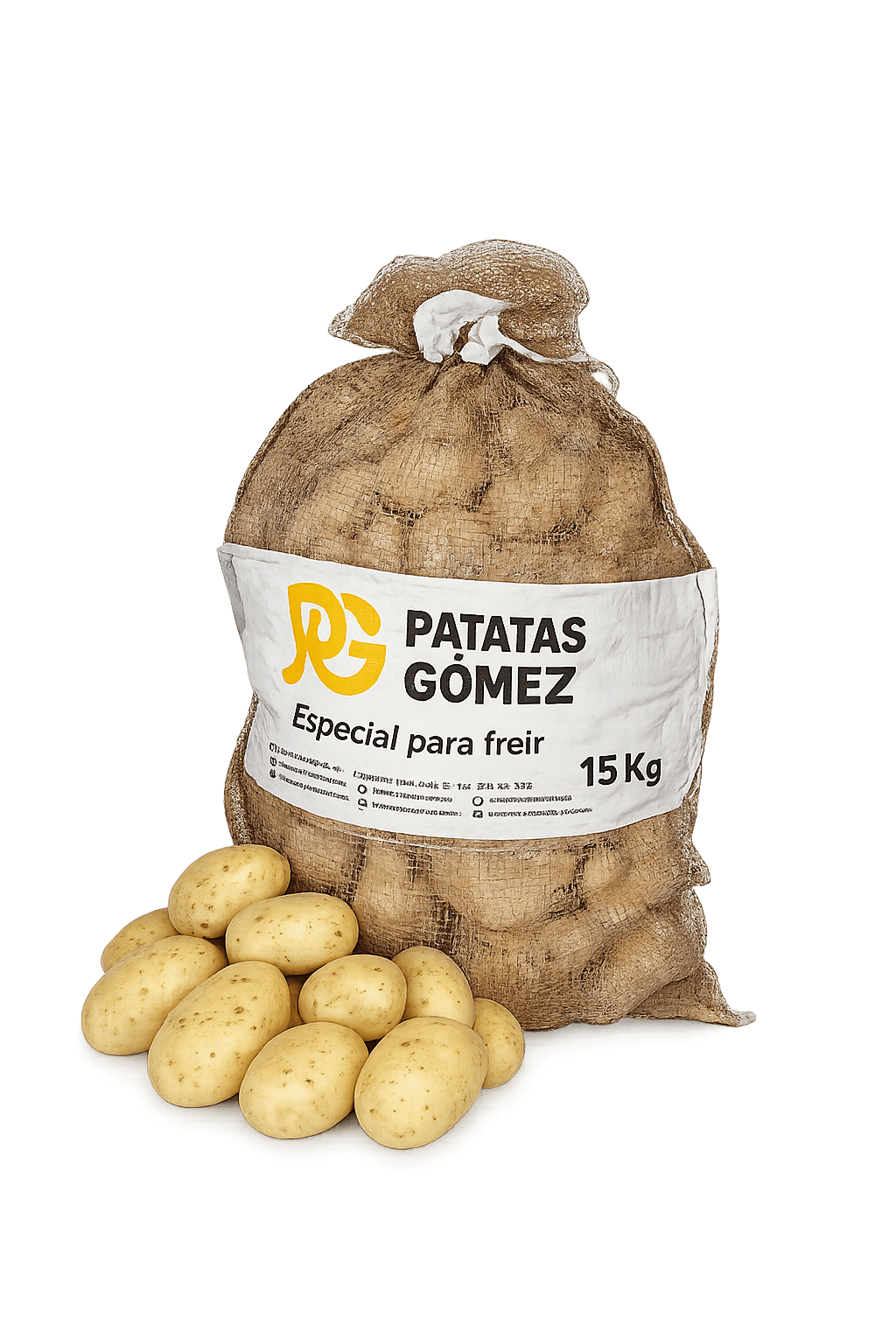 Saco de 15 kg de patata para freir